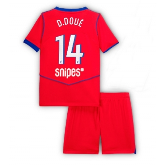 Billige Fotballdrakt Paris Saint-Germain Desire Doue #14 Replika Tredjedraktsett Barn 2025-26 Kortermet (med bukser)